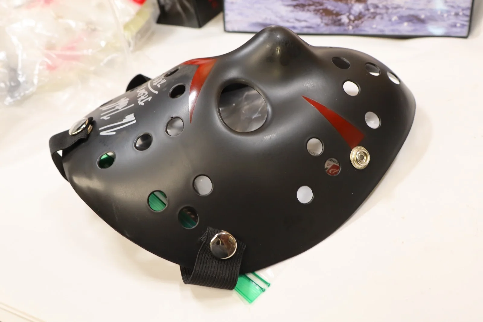 Kane Hodder Signed Jason Voorhees Mask Friday the 13th Autograph Black COA, image 5