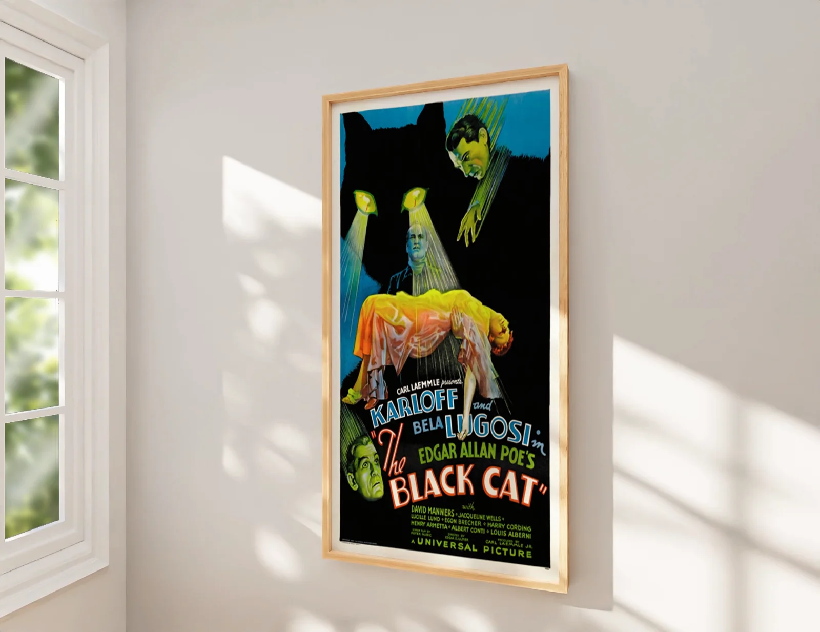 The Black Cat - 1934 Karloff Lugosi Horror Restored 27.2" x 41" US One Sheet, image 2