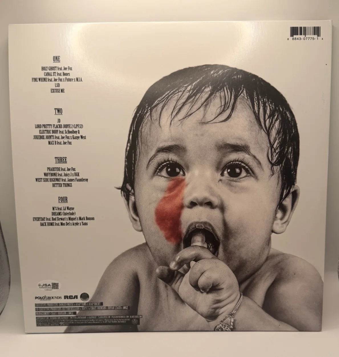ASAP ROCKY SIGNED AUTOGRAPHED AT LONG LAST A$AP ALBUM VINYL RIHANNA RARE JSA COA, изображение 4