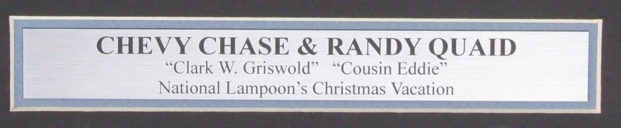 Chevy Chase/Randy Quaid Autographed 16x20 Photo Christmas Vacation Framed JSA, image 3
