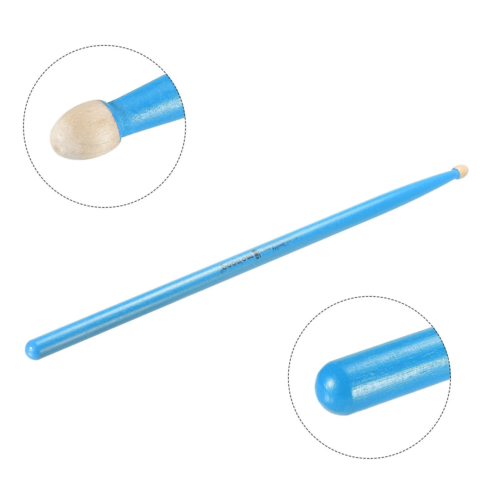 Maple Wood Drumstick Anti Slip Drum Stick 7A Blue 1 Pair for Drumming Musical, image 4