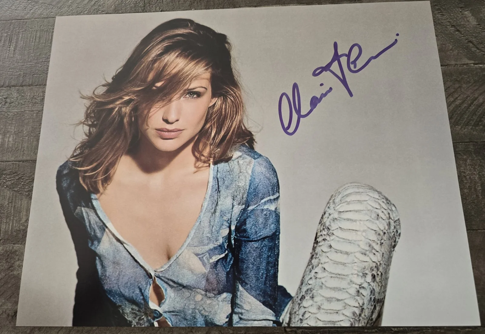 Claire Forlani — Claire Forlani 11x14 Leeloo Multiprops KAPOW Authentication