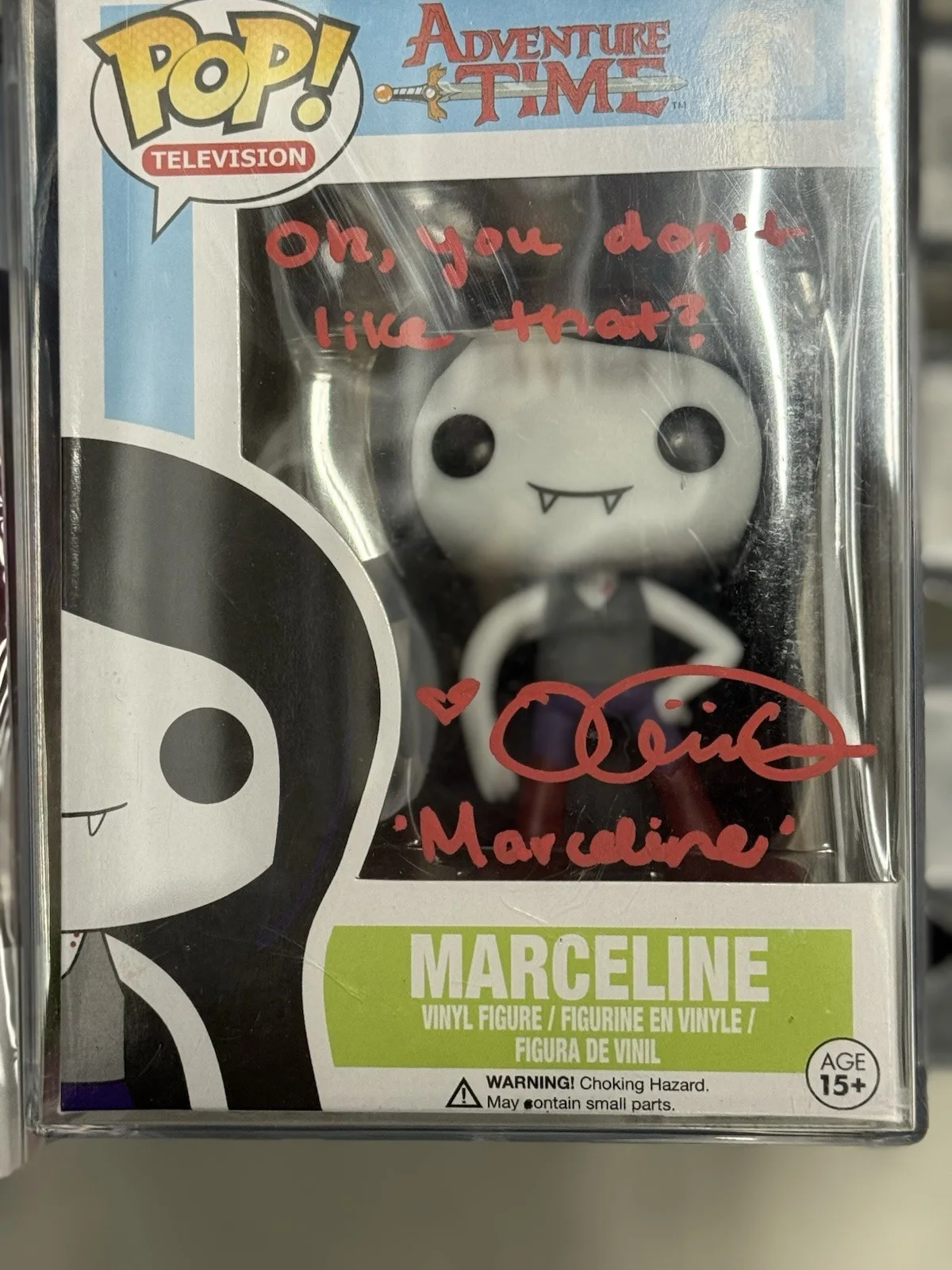 Adventure Time Rare Marceline Princess Bubblegum Signed Funko Pops JSA W/ Quotes, image 3