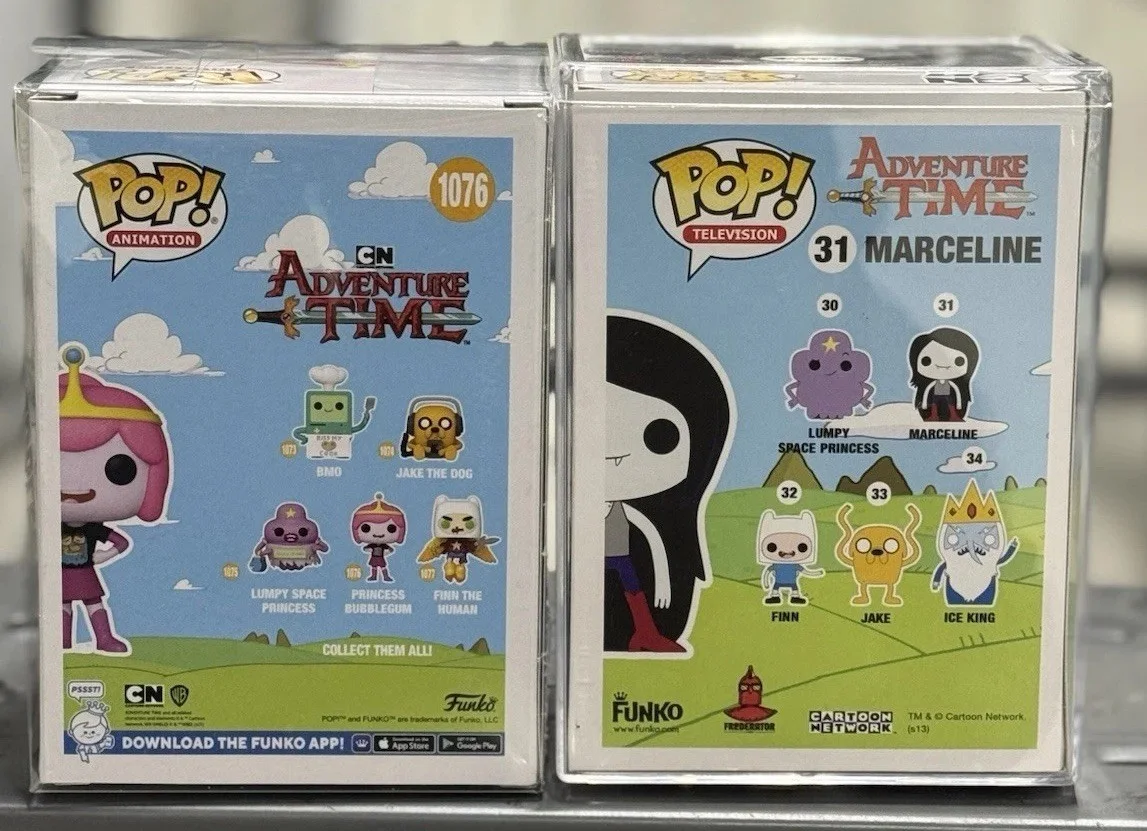 Adventure Time Rare Marceline Princess Bubblegum Signed Funko Pops JSA W/ Quotes, image 5