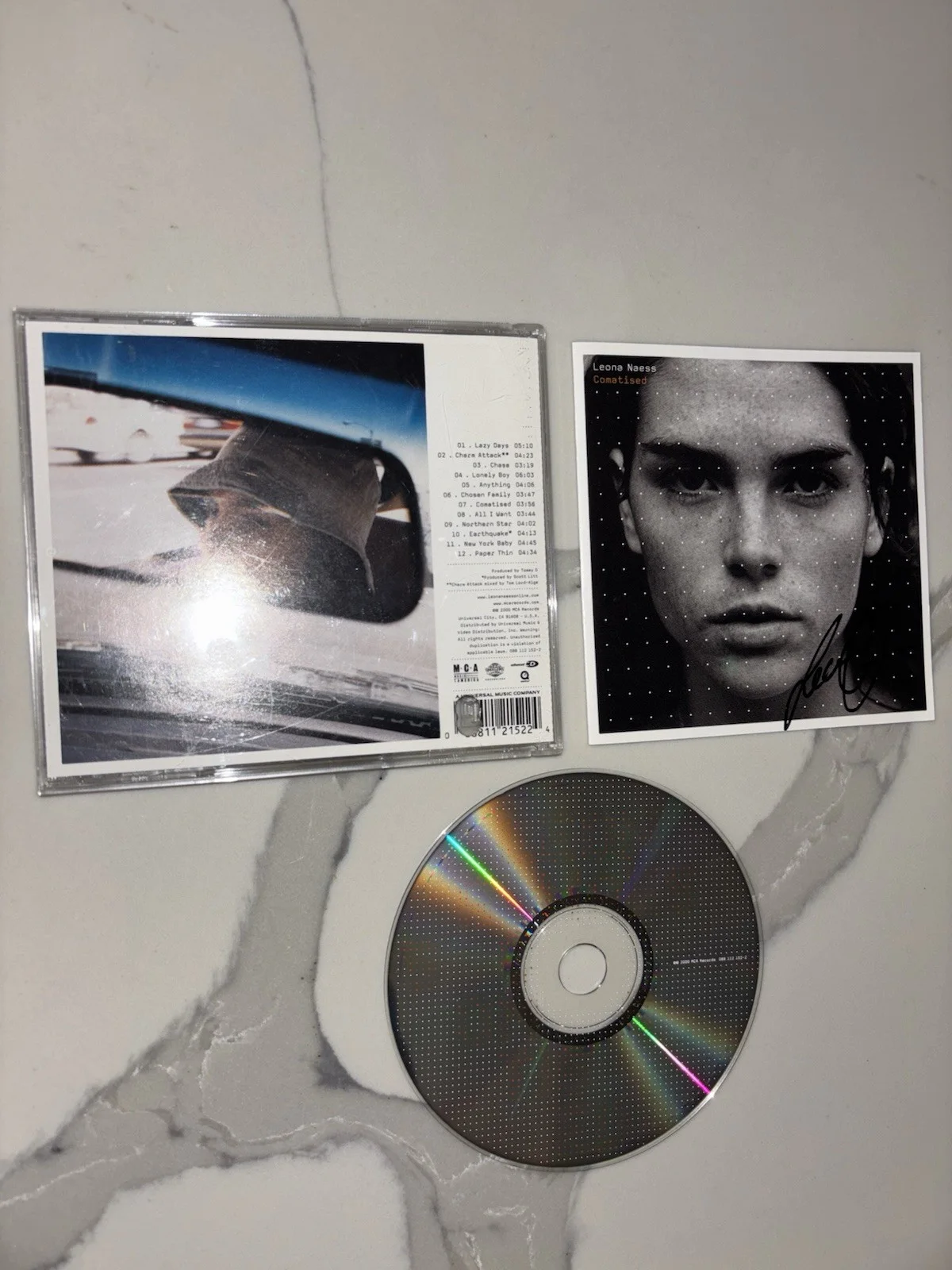 Leona Naess Signed “Comatised” CD Booklet/CD. Rare - Ist Release Autographed., image 2