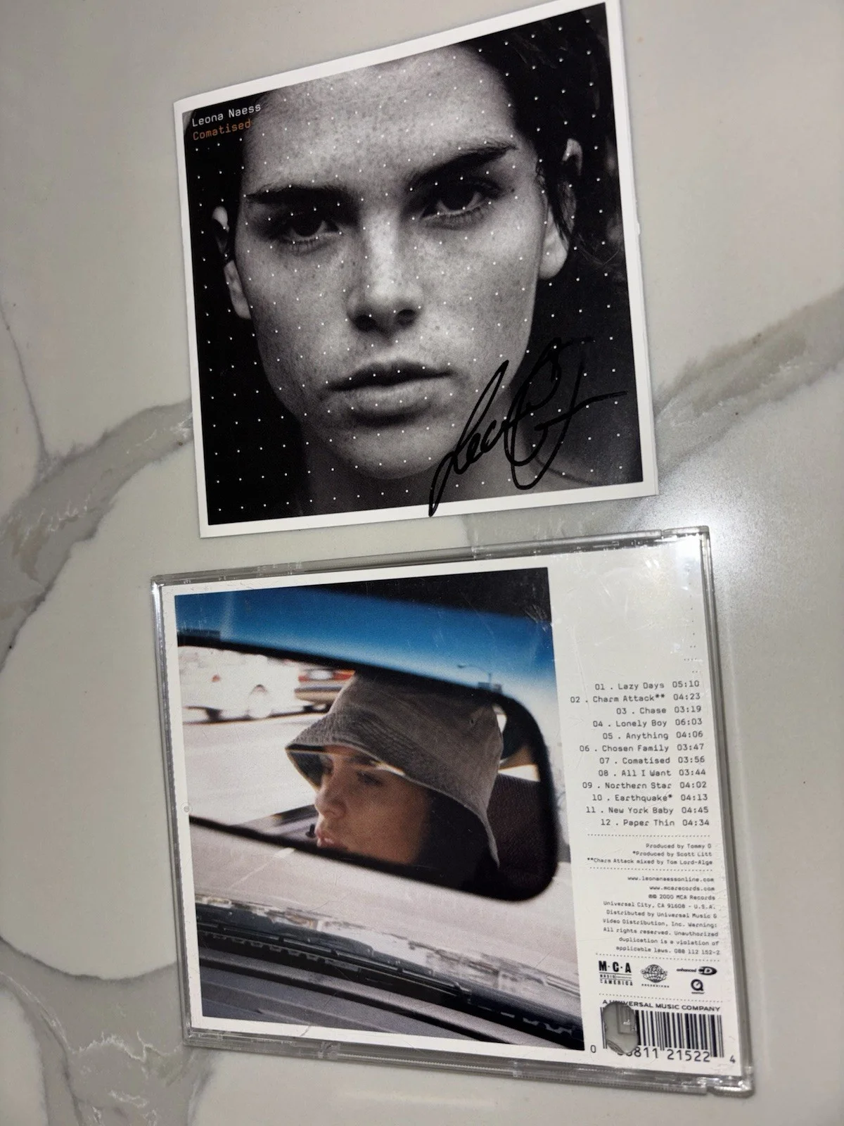 Leona Naess Signed “Comatised” CD Booklet/CD. Rare - Ist Release Autographed., image 4