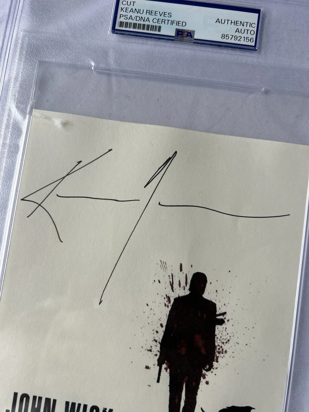 Keanu Reeves — Keanu Reeves Signed John Wick Print Autographed PSA/DNA, image 2