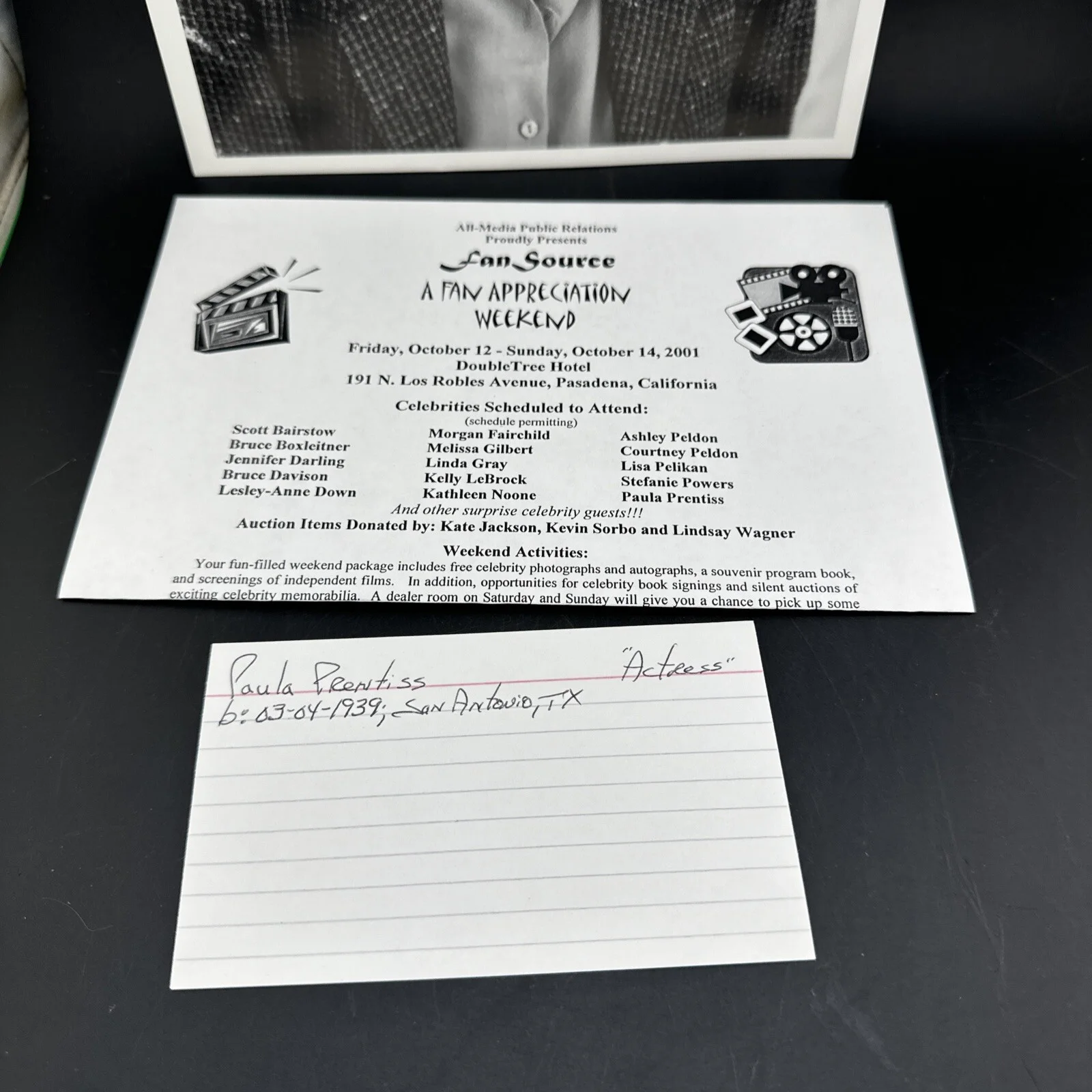 PAULA PRENTISS — PAULA PRENTISS SIGNED AUTOGRAPH 8X10 PHOTO, image 3