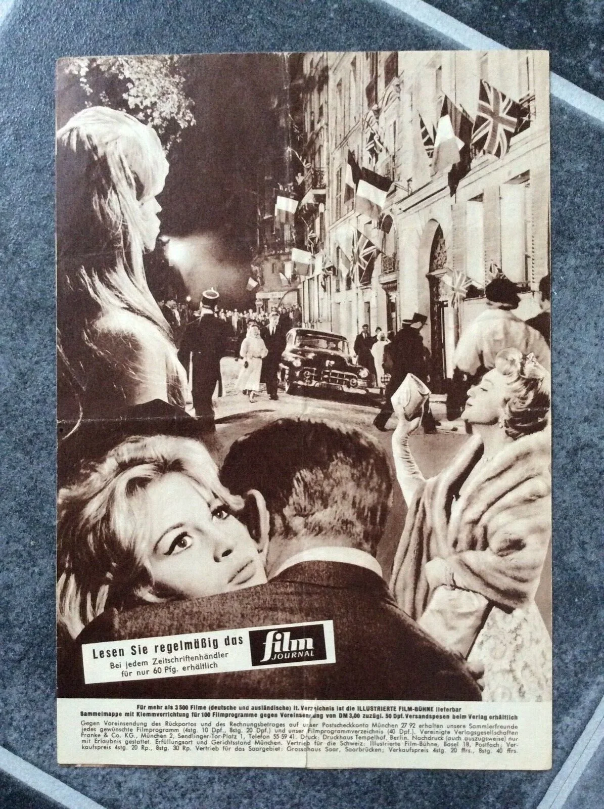 LOVE IS MY PROFESSION Original 1958 Movie Program BRIGITTE BARDOT JEAN GABIN, image 3
