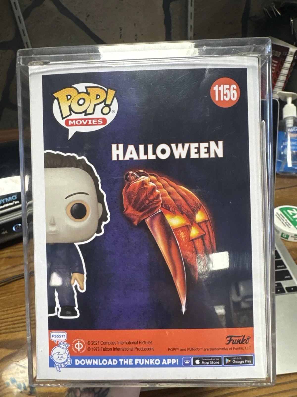 unko Pop Michael Myers #1156 Signed Nick Castle JSA COA Halloween Auto Inscribed, image 3