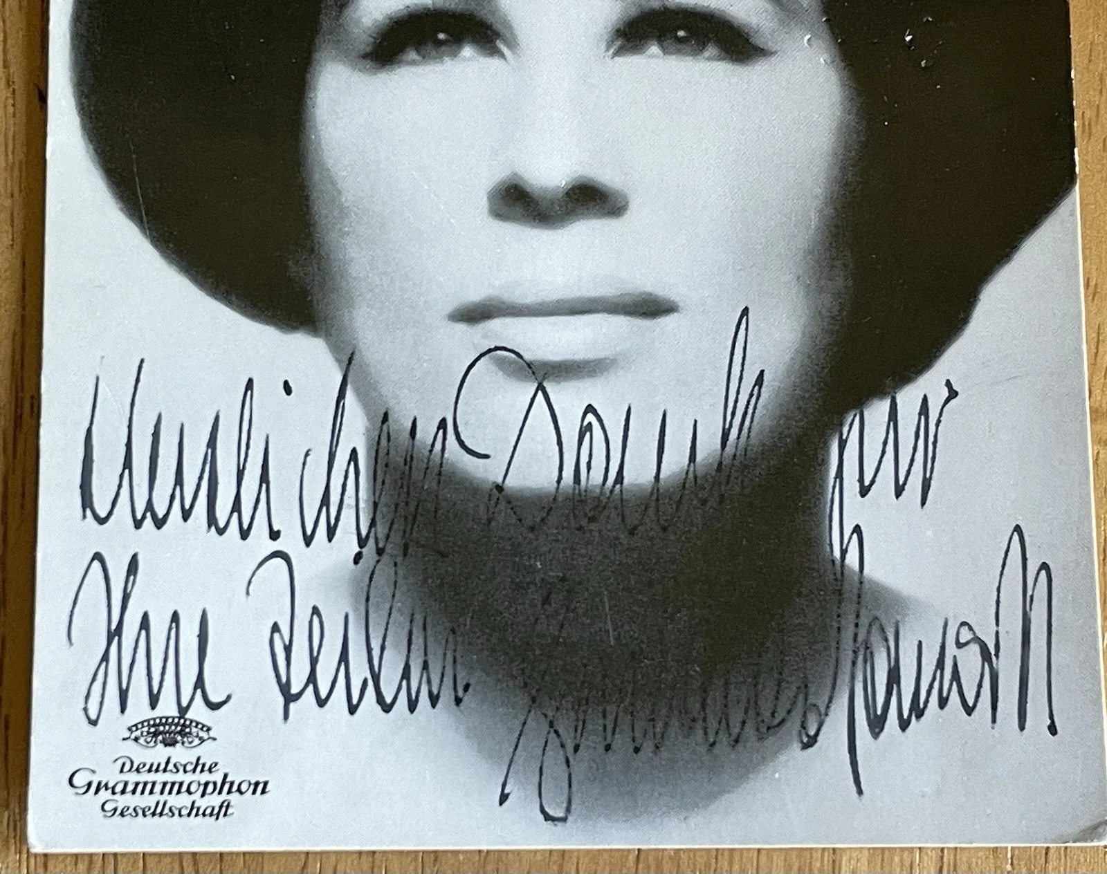 Austrian Opera Soprano Gundula Janowitz Autograph Photo, image 3