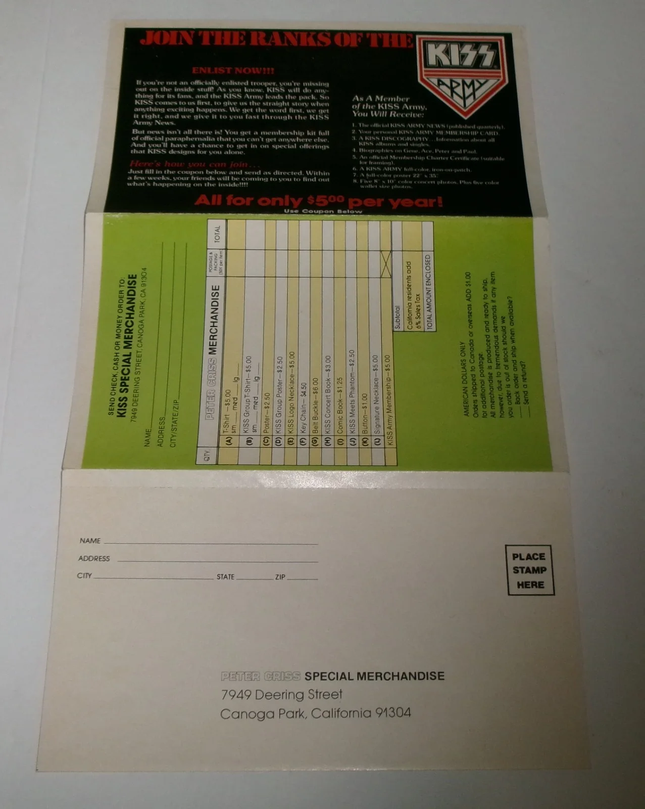 Peter Criss Solo 1978 Album LP SIGNED JSA CERT COMPLETE With Poster & Inserts, image 5