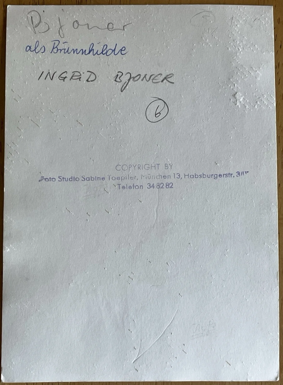 Norwegian Opera Soprano Ingrid Bjoner Autograph Photo, image 5