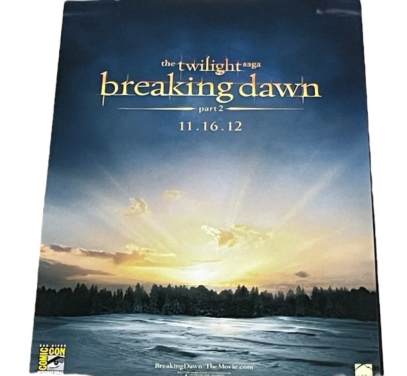 Twilight Breaking Dawn Posters SDCC 2012 Lot Of 2 Size 11x17 Each, изображение 3