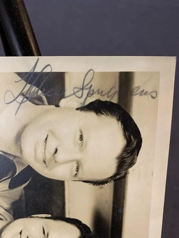 Deuce Spriggins & Tex Williams of the Spade Cooley Band & Actors Signed Photo, изображение 4