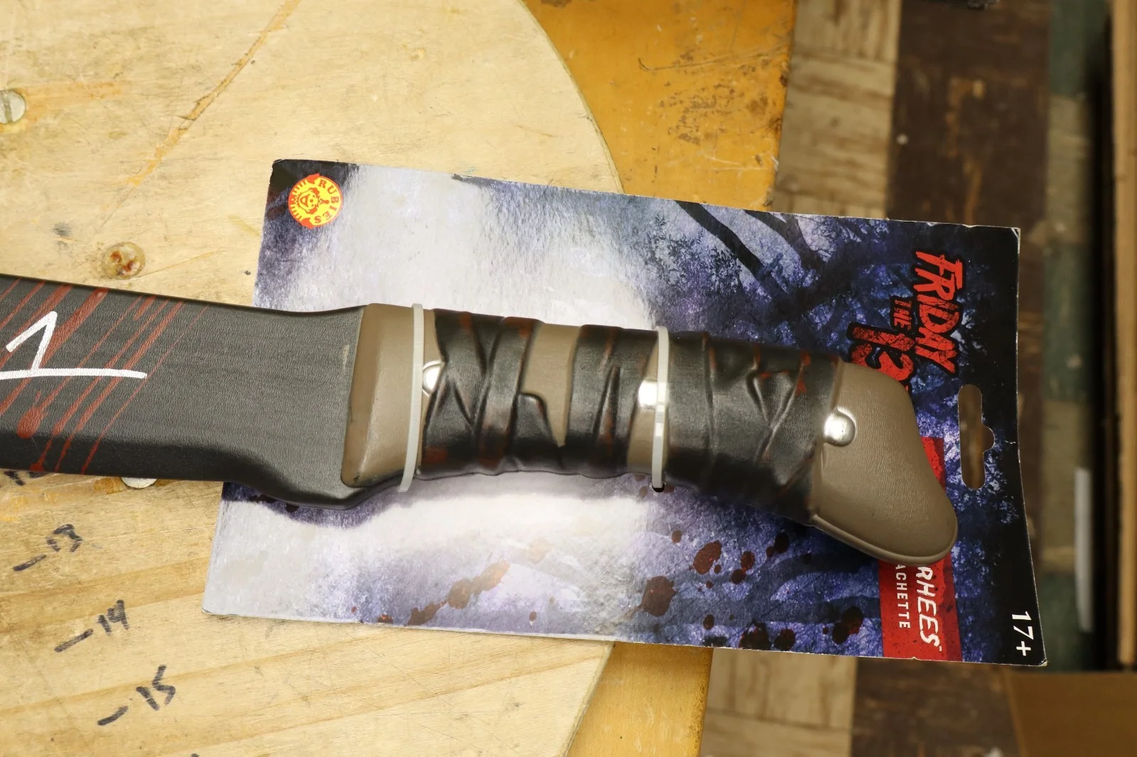 Ari Lehman signed real 18" black machete Friday the 13th Jason Voorhees, image 3