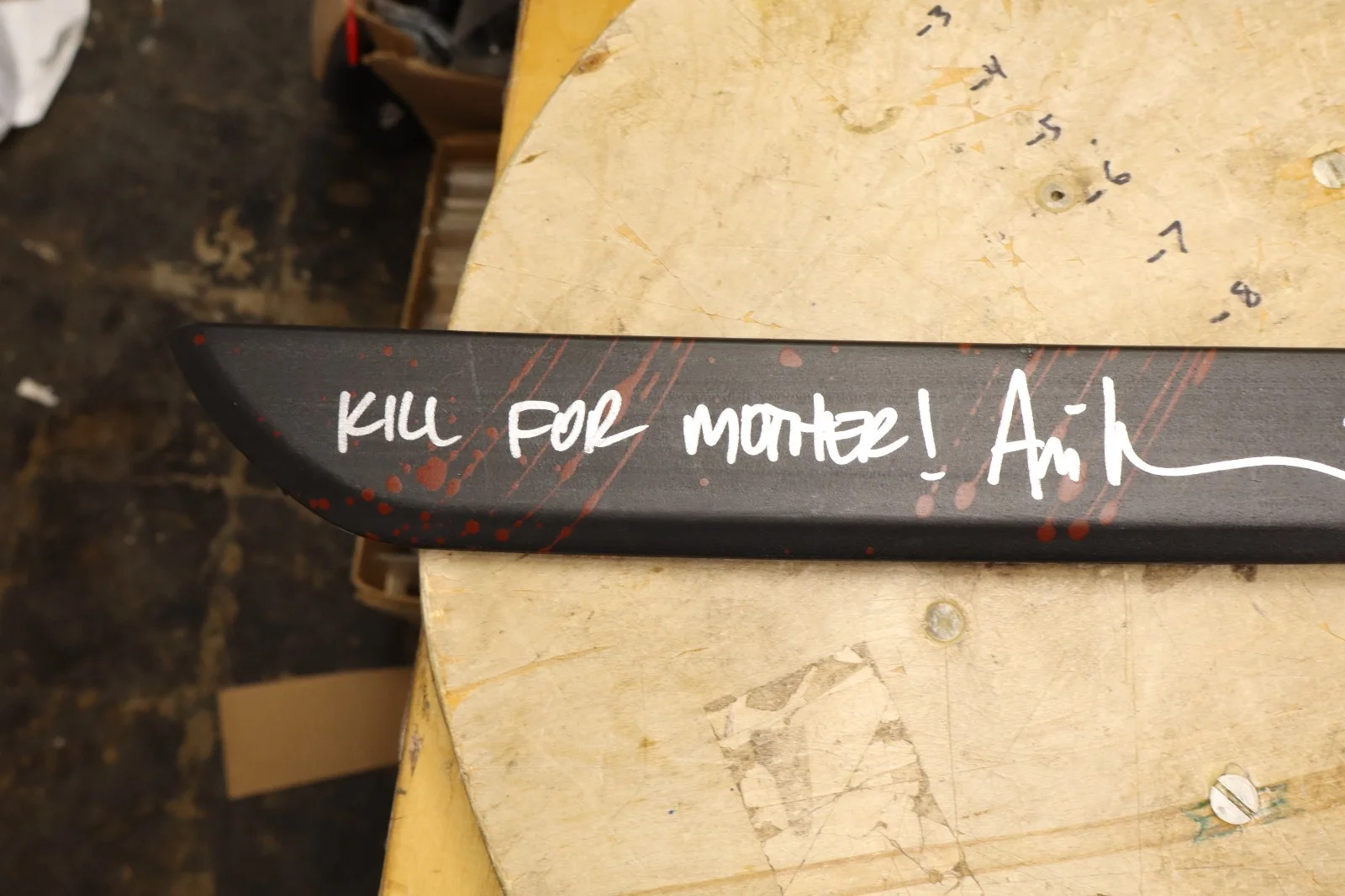 Ari Lehman signed real 18" black machete Friday the 13th Jason Voorhees, image 5