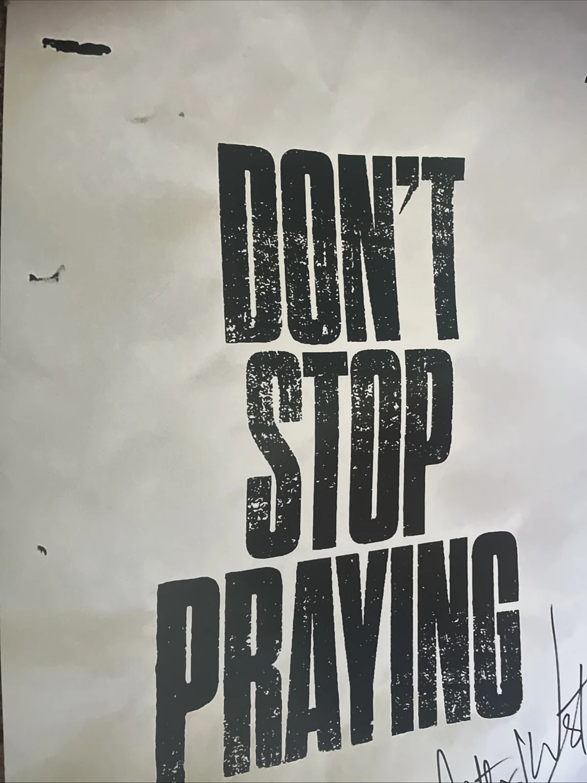 Matthew West Signed Poster. Autographed. Don’t Stop Praying. Christian Music, image 3