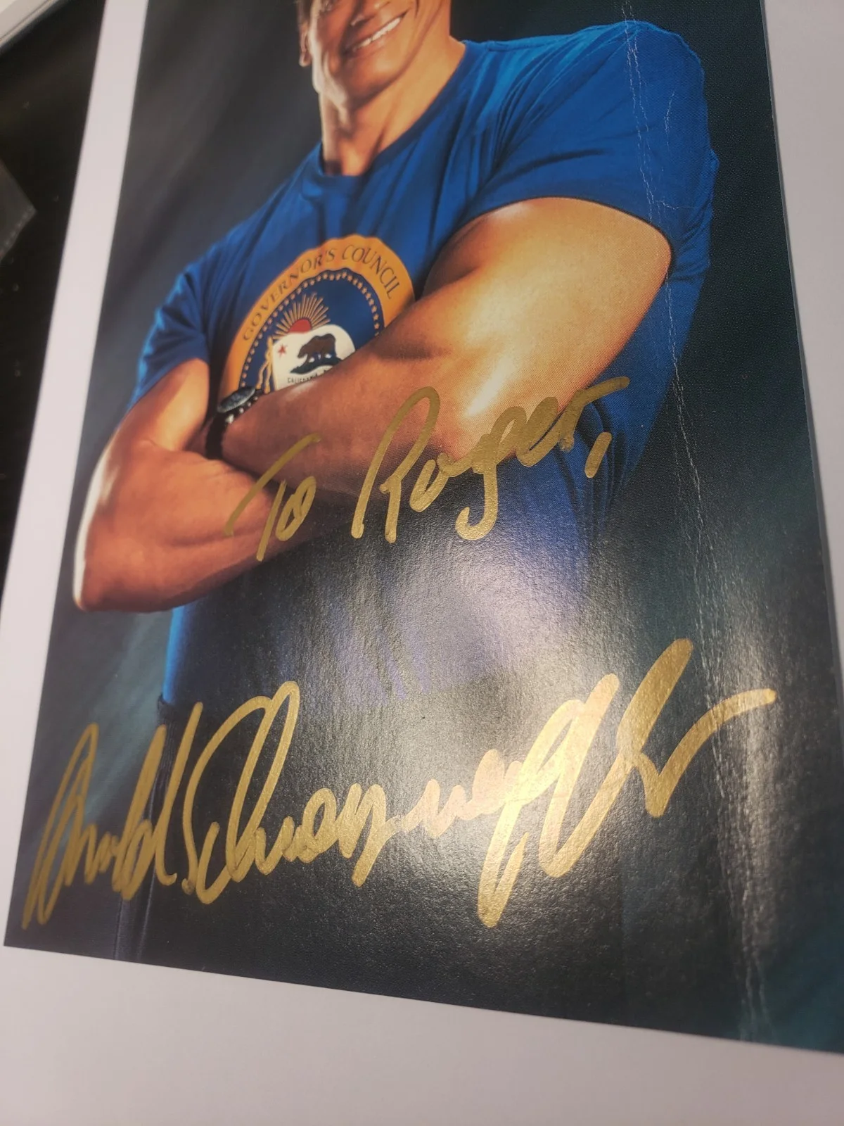 ARNOLD SCHWARZENEGGER SIGNED AUTOGRAPHED COLOR PHOTO, image 2