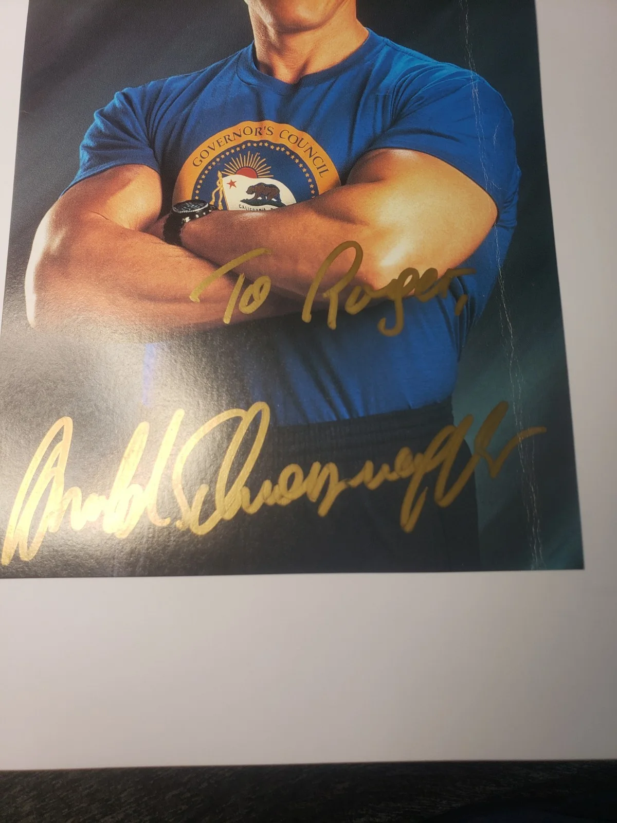 ARNOLD SCHWARZENEGGER SIGNED AUTOGRAPHED COLOR PHOTO, image 3