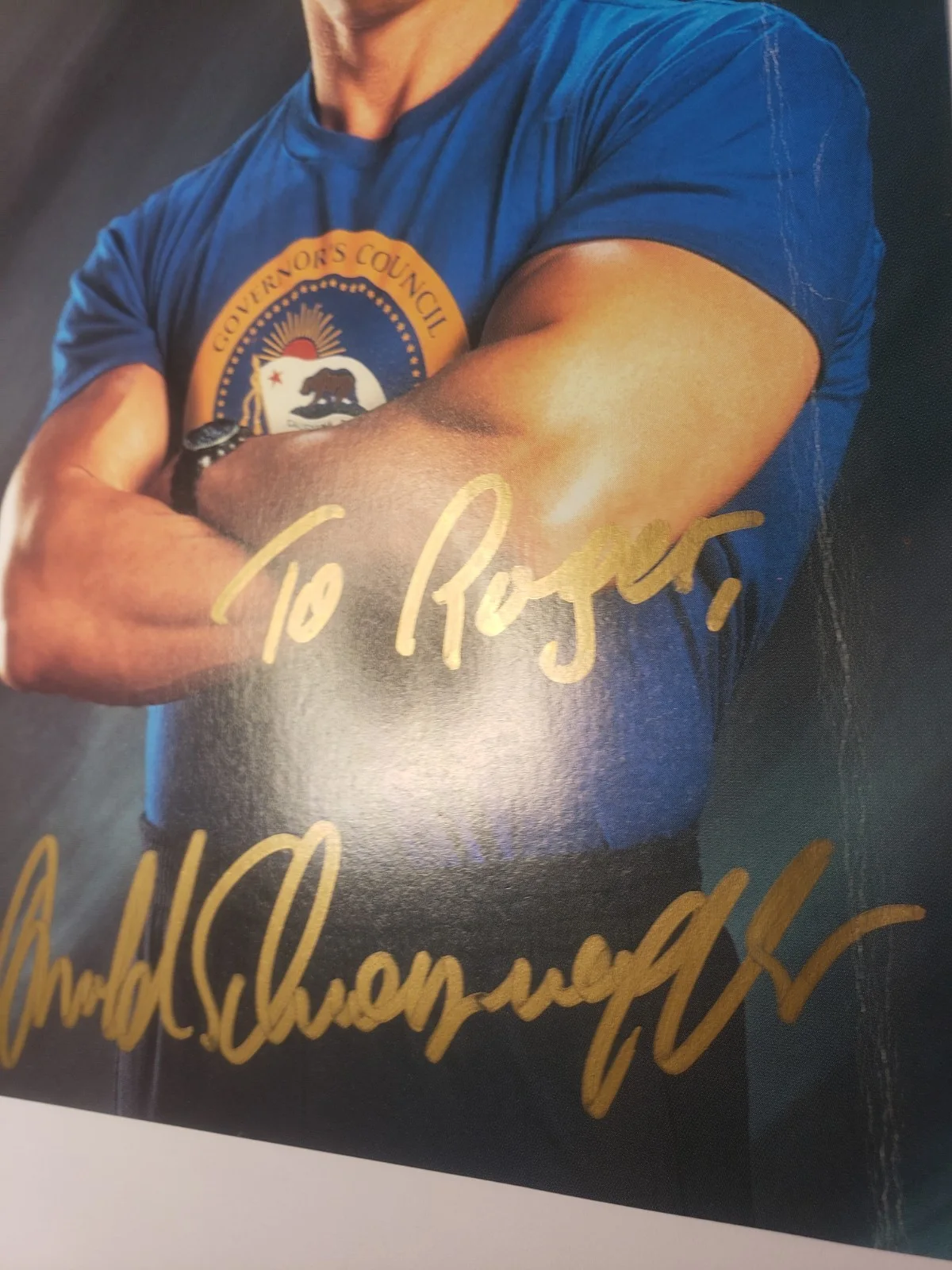 ARNOLD SCHWARZENEGGER SIGNED AUTOGRAPHED COLOR PHOTO, image 4