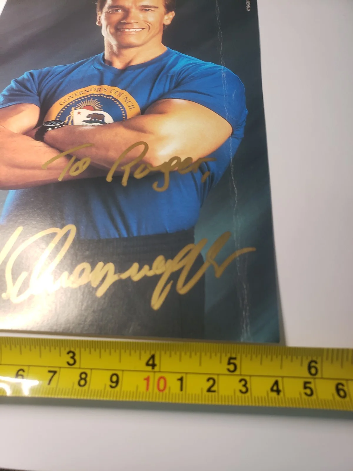 ARNOLD SCHWARZENEGGER SIGNED AUTOGRAPHED COLOR PHOTO, image 5