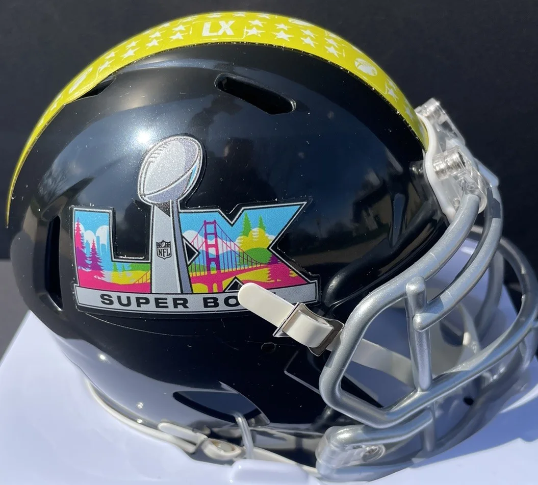 Bad Bunny Signed Autographed Super Bowl 60 LX Mini Helmet Halftime Benito Psa, image 2