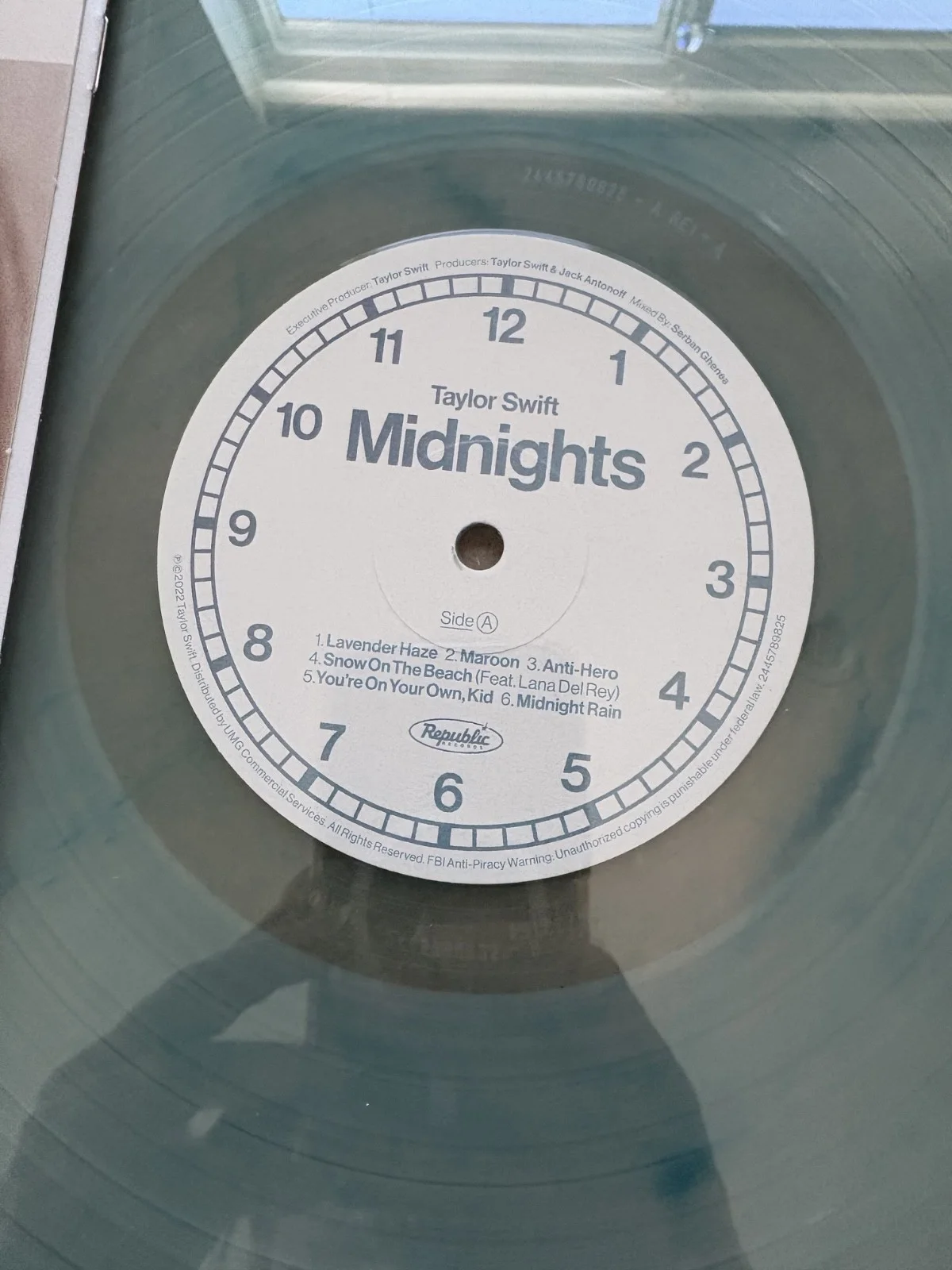 Taylor Swift Signed Custom Framed "Midnights" Vinyl Album Cover Display (JSA), изображение 2