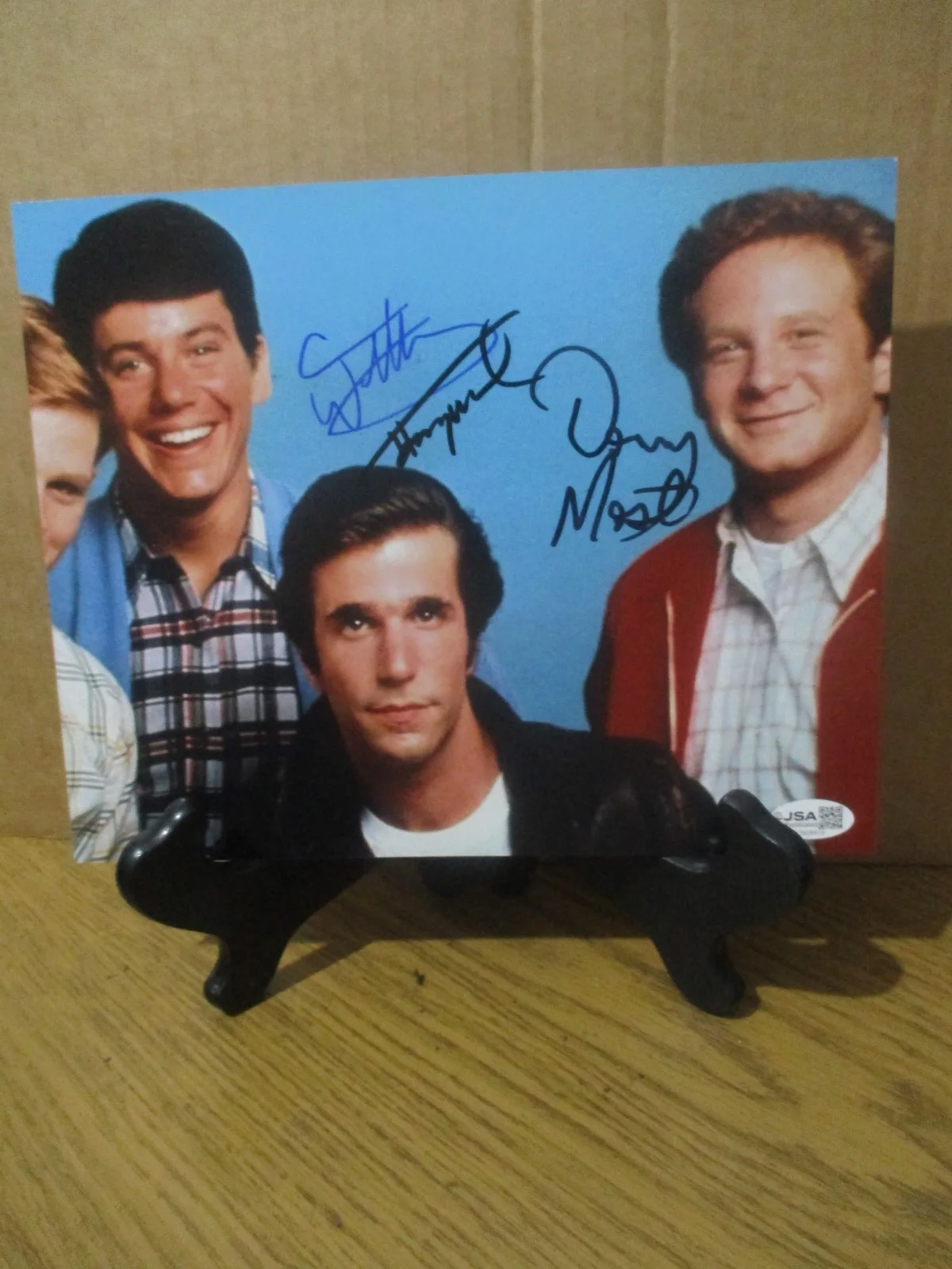HENRY WINKLER/ANSONWILLIAMS/DONNY MOST — HAPPY DAYS SIGNED/AUTOGRAPHED 8X10 PHOTO HENRY WINKLER (FONZIE) + 2---JSA CERT, изображение 2