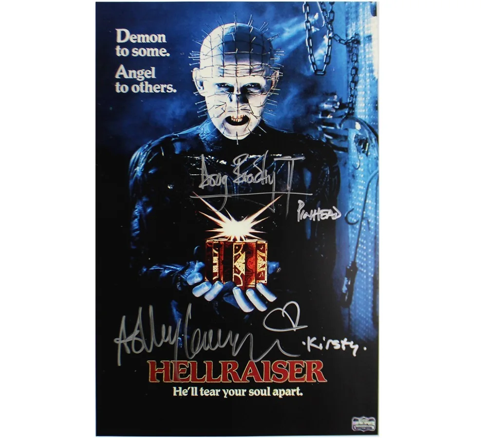 Doug Bradley & Ashley Laurence — Doug Bradley & Ashley Laurence Signed Unframed 11x17 Hellraiser Photo - 2 Insc
