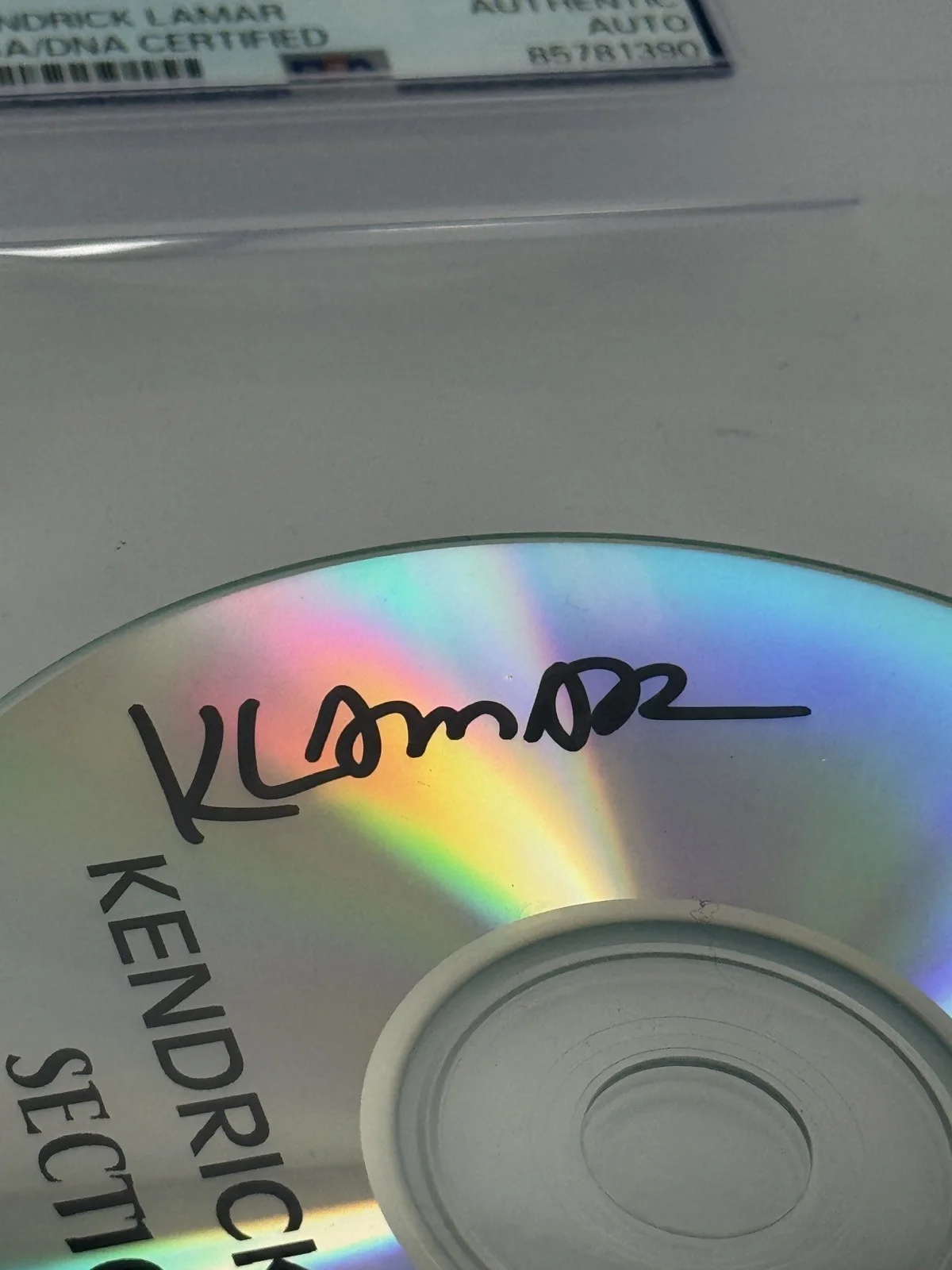 Kendrick Lamar Signed Autographed Section 80 Cd Psa/Dna Slabbed Full Signature, image 4