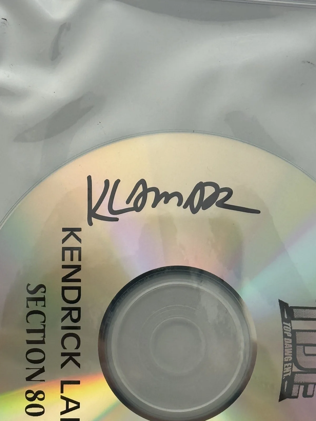 Kendrick Lamar Signed Autographed Section 80 Cd Psa/Dna Slabbed Full Signature, image 5