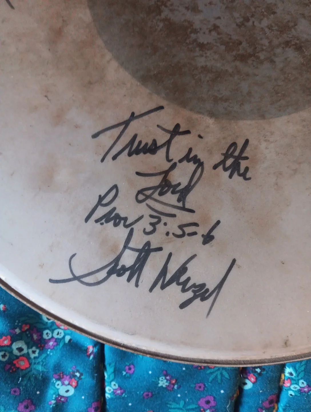 Vintage Whitecross Christian Metal Band Autographed Drumhead All 4 Members, изображение 3