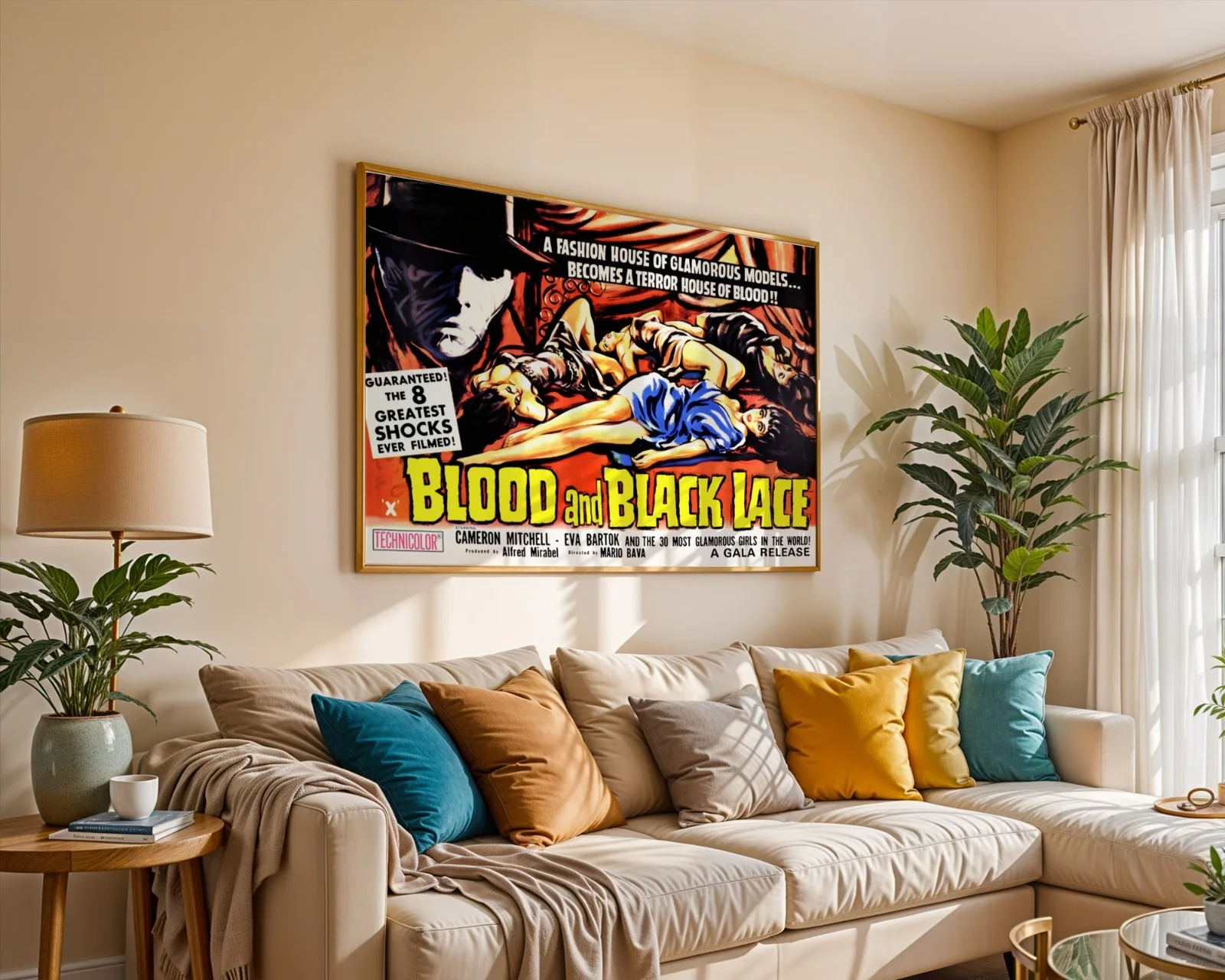 Blood And Black Lace - 1964 Giallo Horror Film Restored 30" x 40" UK Quad Poster, изображение 5
