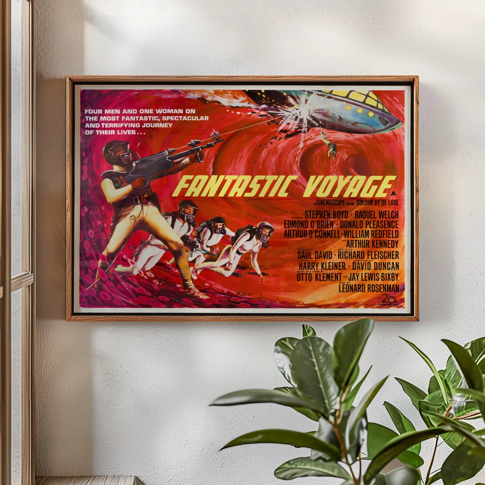 Fantastic Voyage 1966 Science Fiction Film Restored 30" x 40" UK Quad Poster, изображение 2