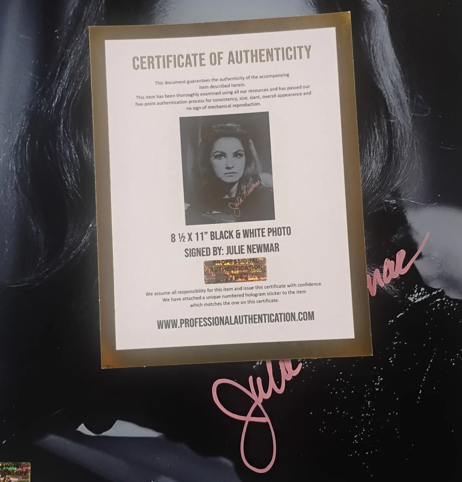 Julie Newmar Hand Signed Autograph Photo COA Catwoman NO US TARIFFS, image 4
