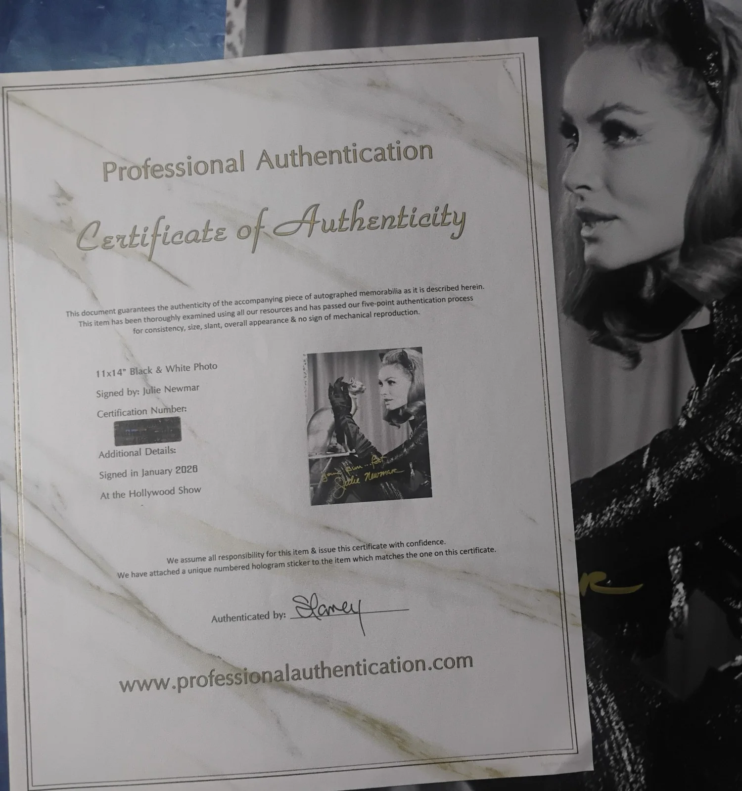 Julie Newmar Hand Signed Autograph 11x14 Photo COA Catwoman NO US TARIFFS, изображение 4