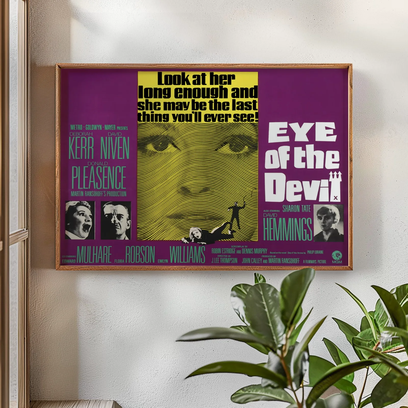 Eye Of The Devil - 1966 Occult Horror Film Restored 30" x 40" UK Quad Poster, изображение 2