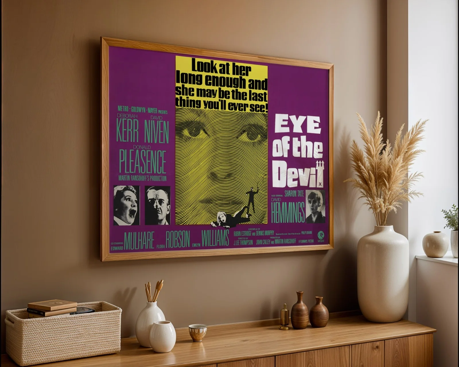 Eye Of The Devil - 1966 Occult Horror Film Restored 30" x 40" UK Quad Poster, изображение 3