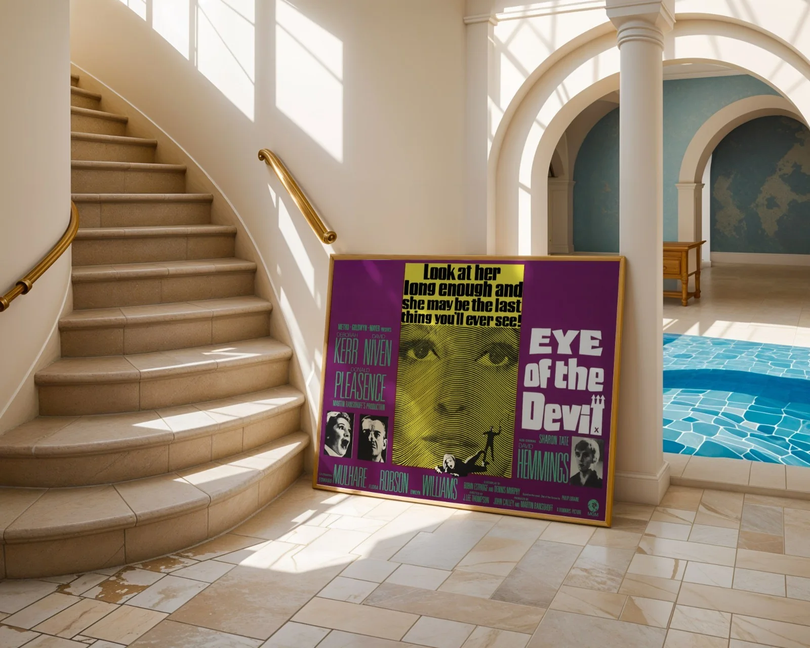 Eye Of The Devil - 1966 Occult Horror Film Restored 30" x 40" UK Quad Poster, изображение 4