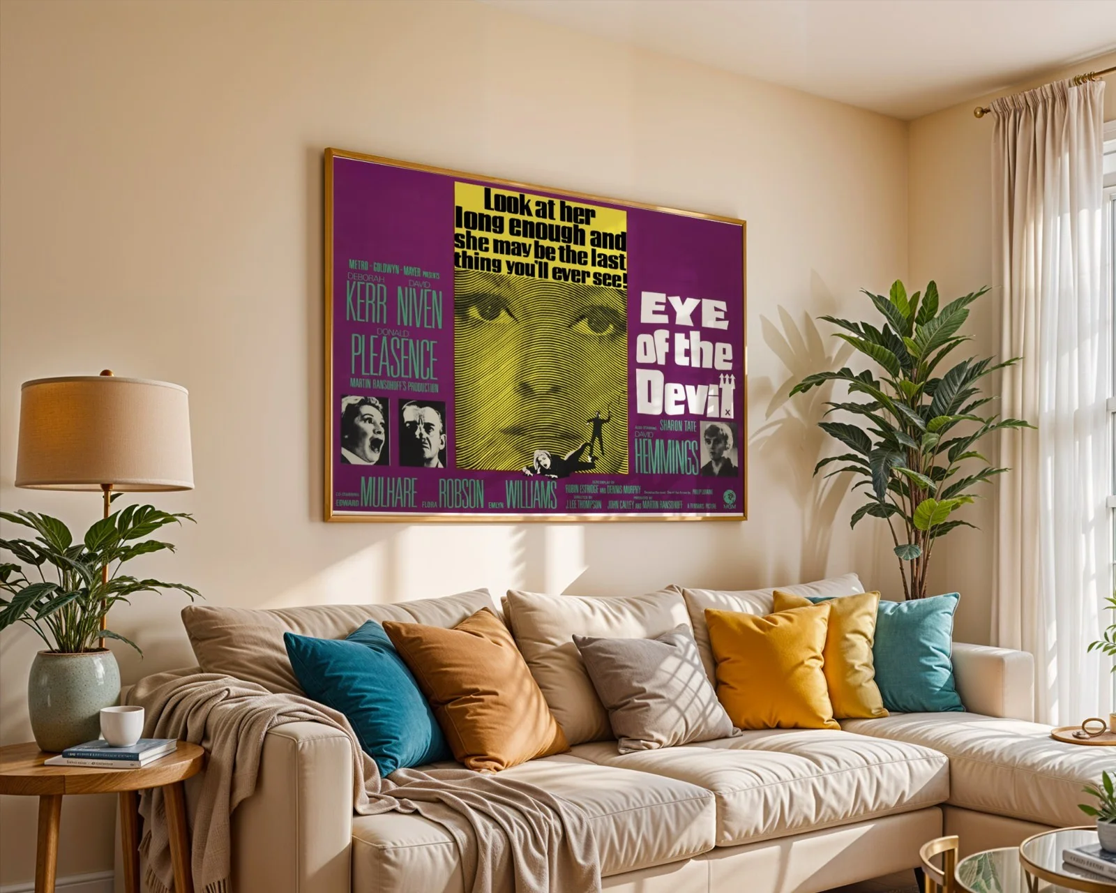 Eye Of The Devil - 1966 Occult Horror Film Restored 30" x 40" UK Quad Poster, изображение 5