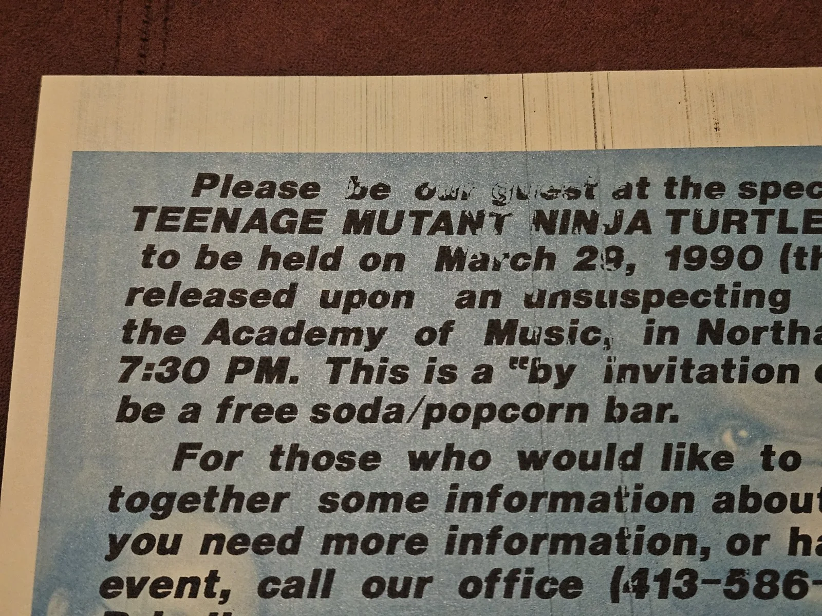 1990 Kevin Eastman Signed Teenage Mutant Ninja Turtles Private Movie Ticket TMNT, изображение 3