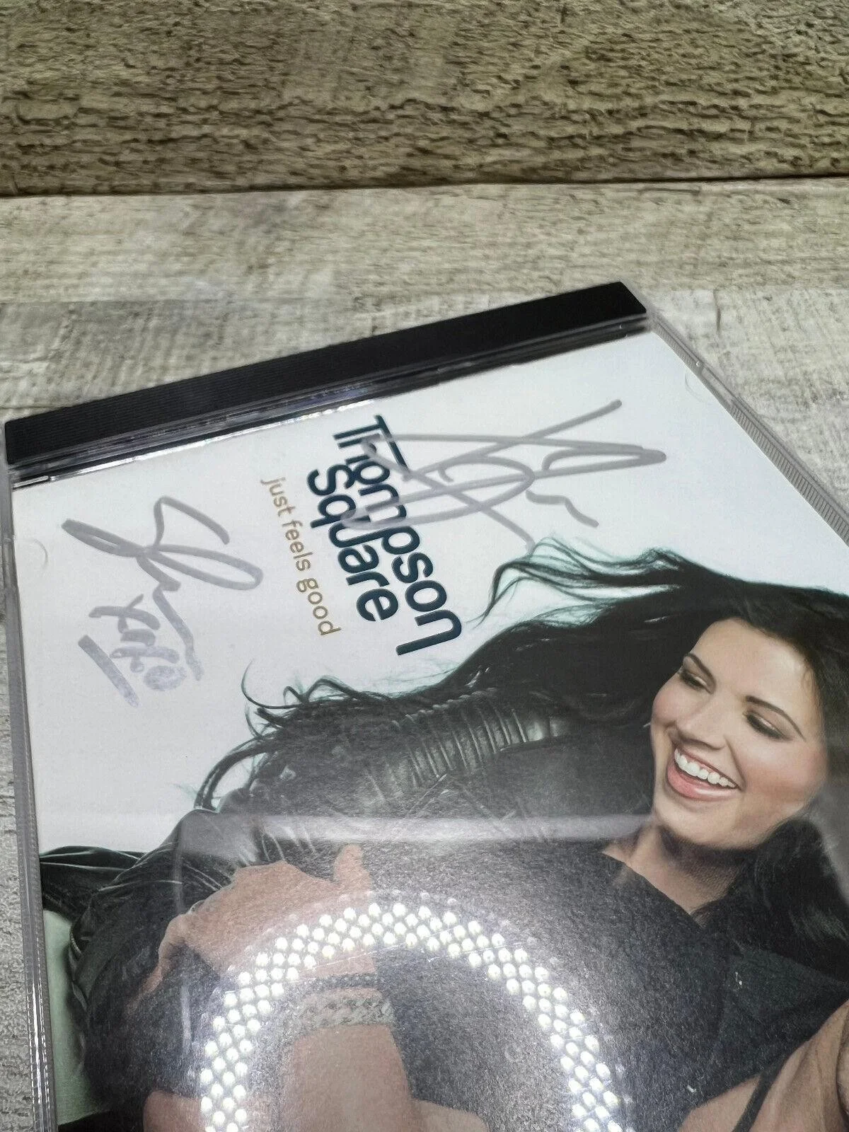 THOMPSON SQUARE SIGNED CD ALBUM AUTOGRAPH COUNTRY MUSIC JUST FEELS GOOD, image 3