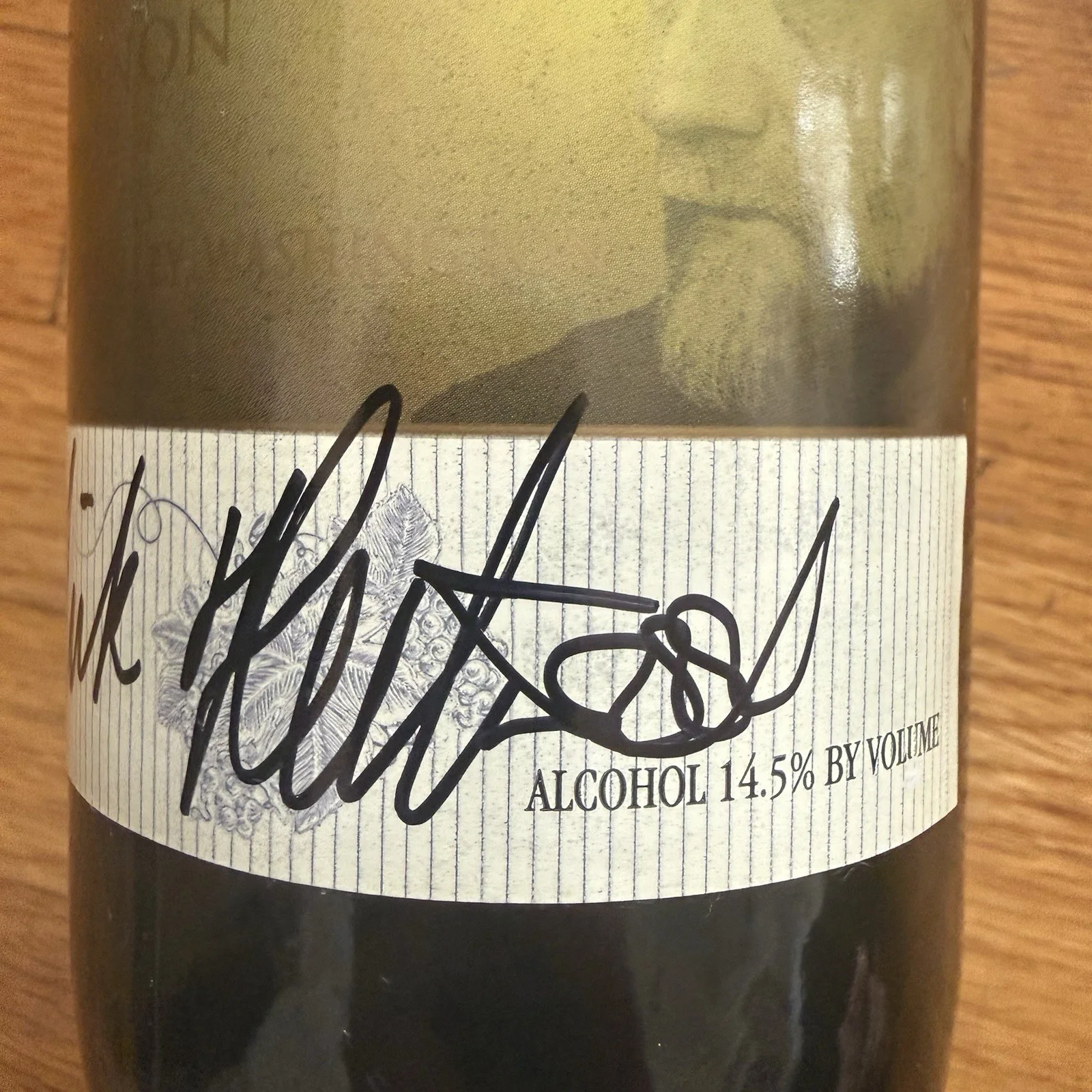 Mick Fleetwood Mac Signed Autographed Private Cellar Wine Bottle Cabernet, image 3