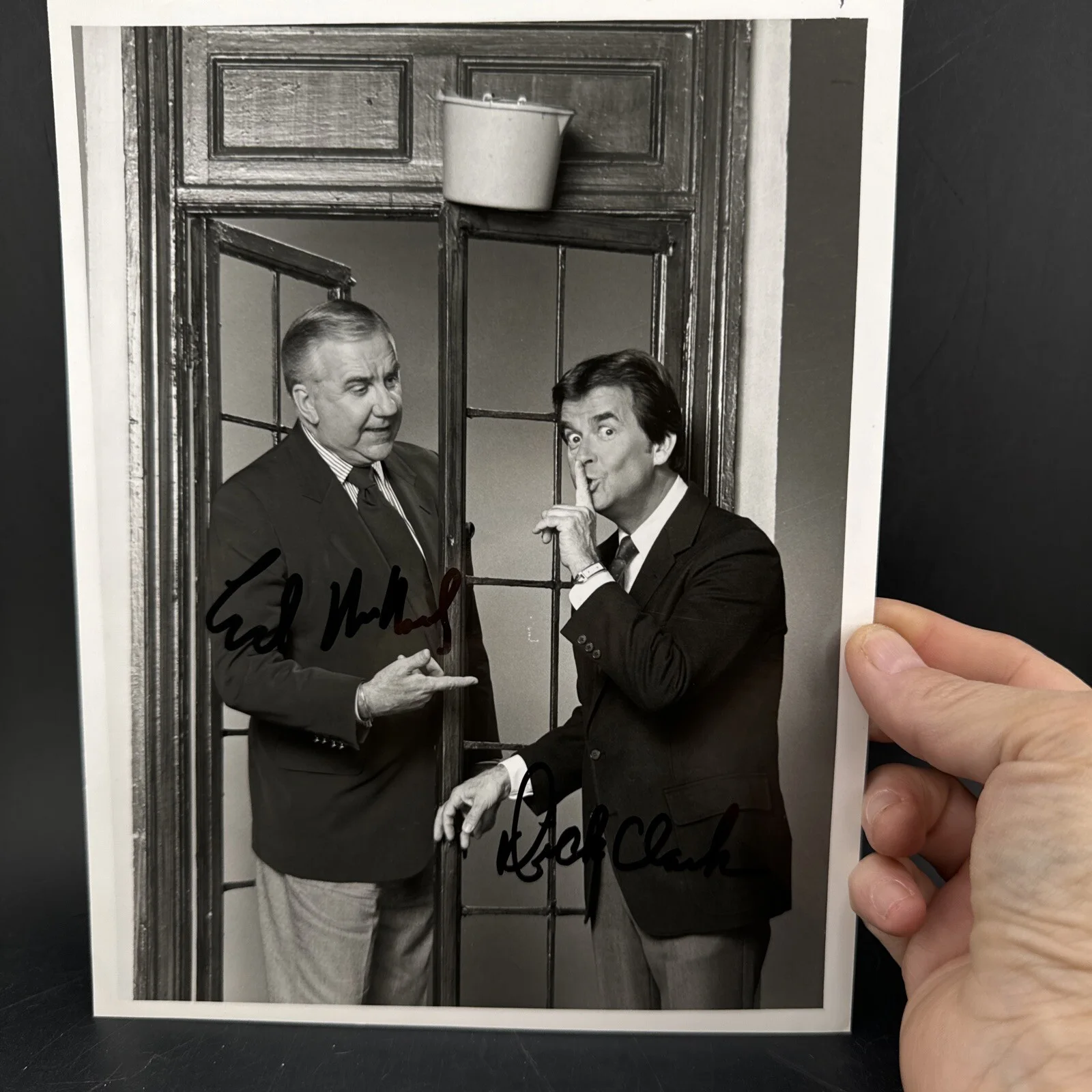 NBC Autographed Photo Of Ed McMahon And Dick Clark, image 2