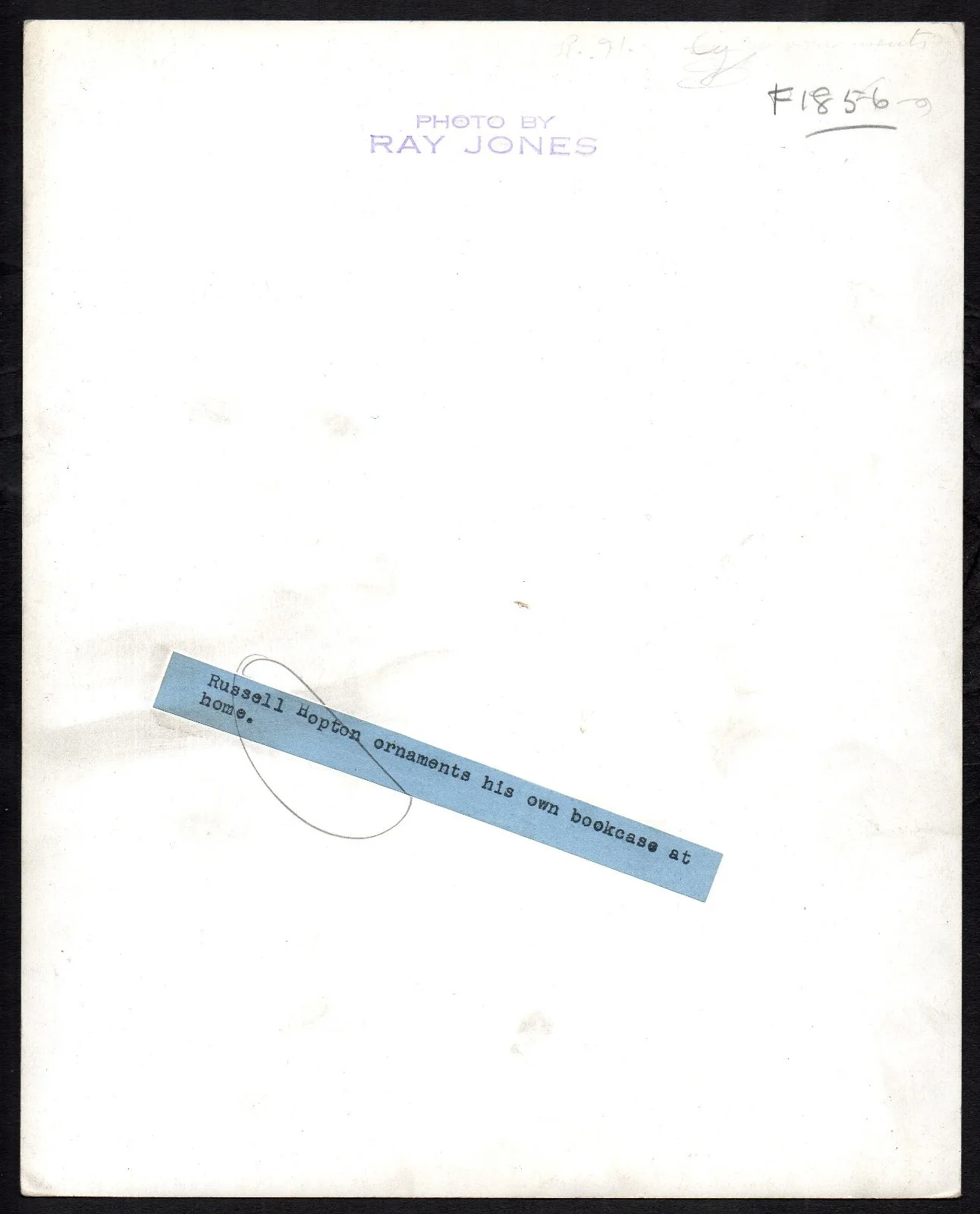 RUSSELL HOPTON Original RAY JONES 10x8 PORTRAIT, image 2