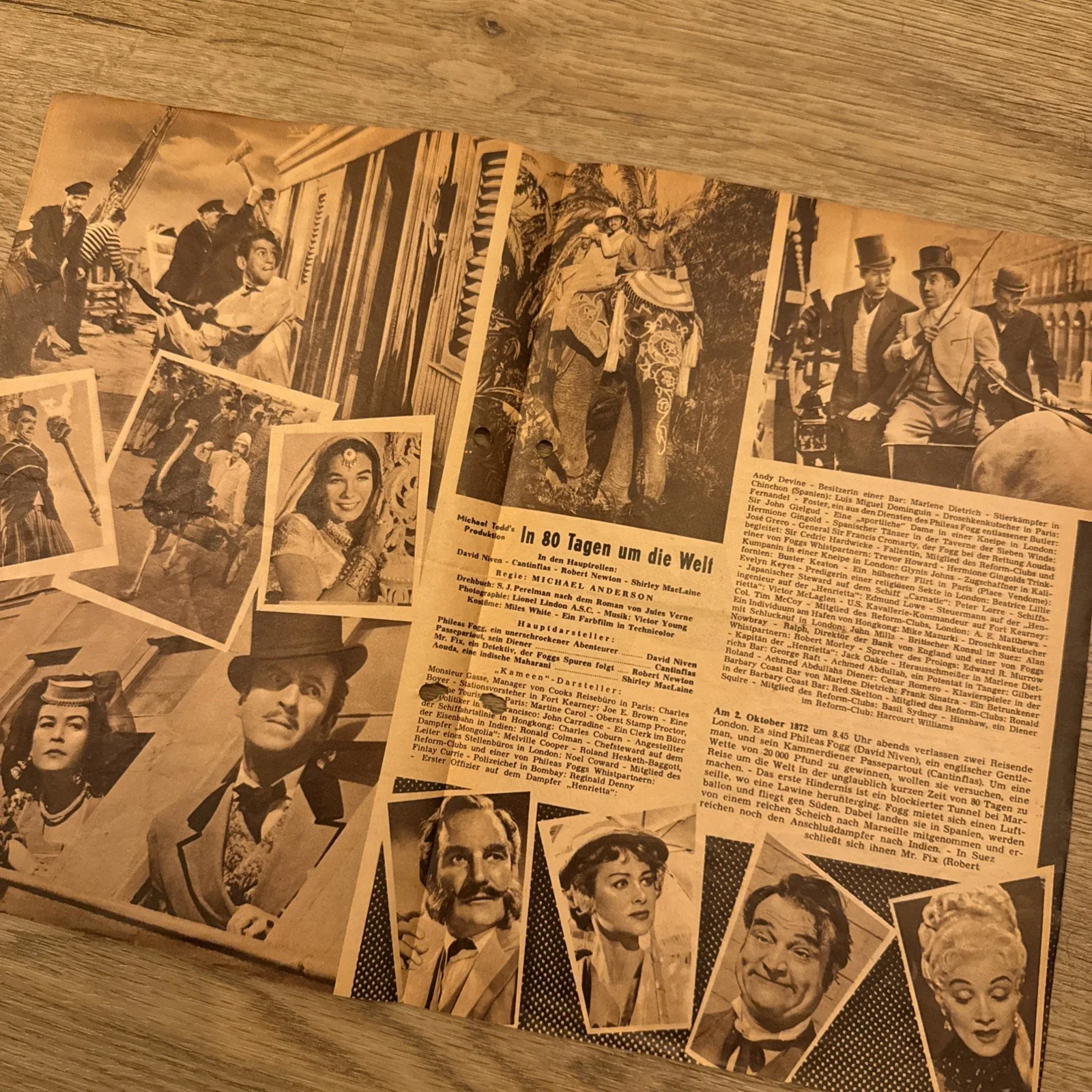 Around The World In 80 Days German Cinema Programme David Niven Shirley MacLaine, изображение 2