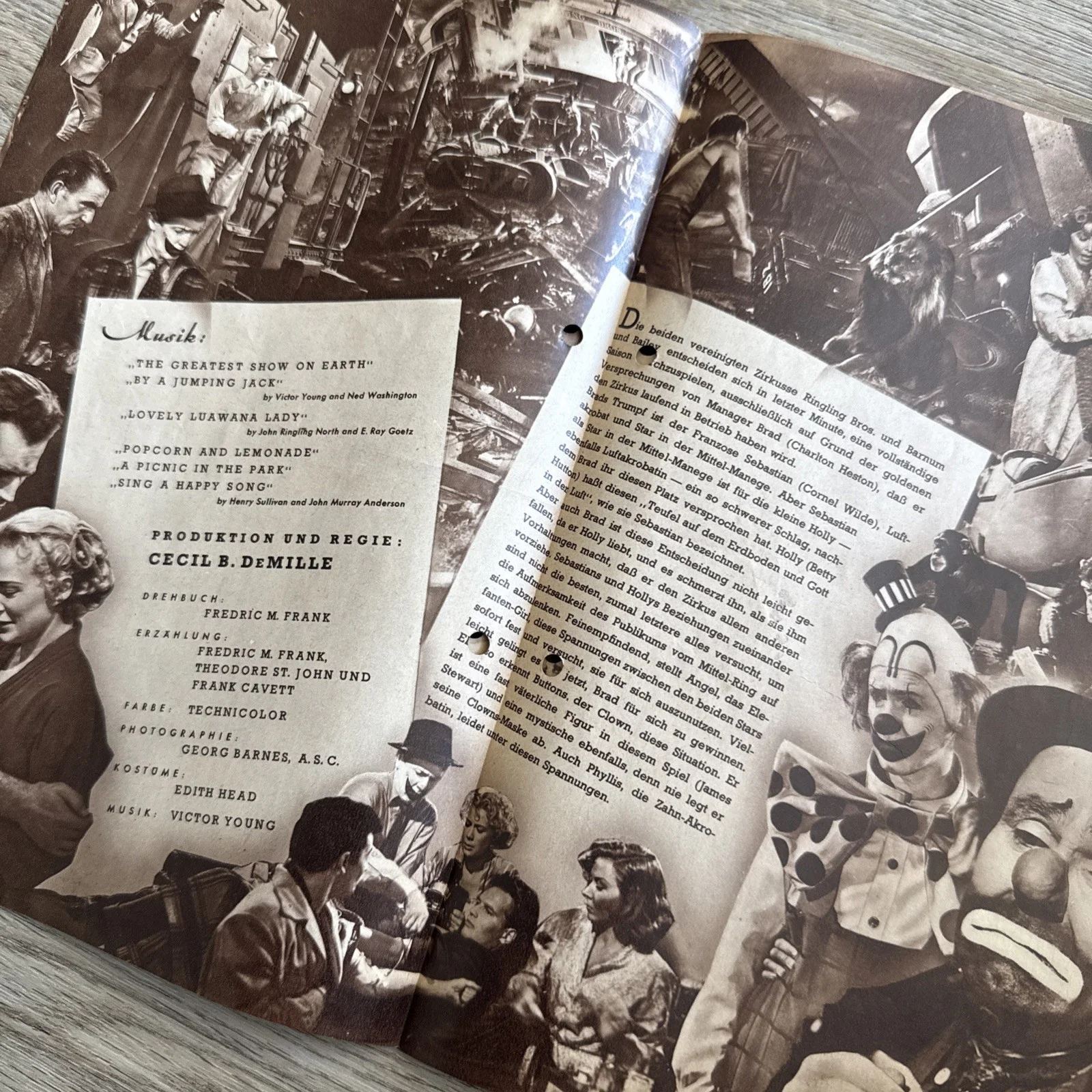 The Greatest Show On Earth German Cinema Programme Charlton Heston James Stewart, image 4