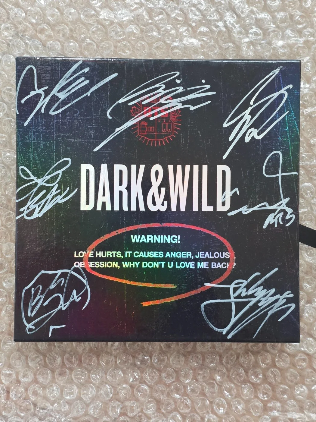 BTS BANGTAN BOYS Promo Dark & Wild Danger Album Autographed Hand Signed, изображение 2