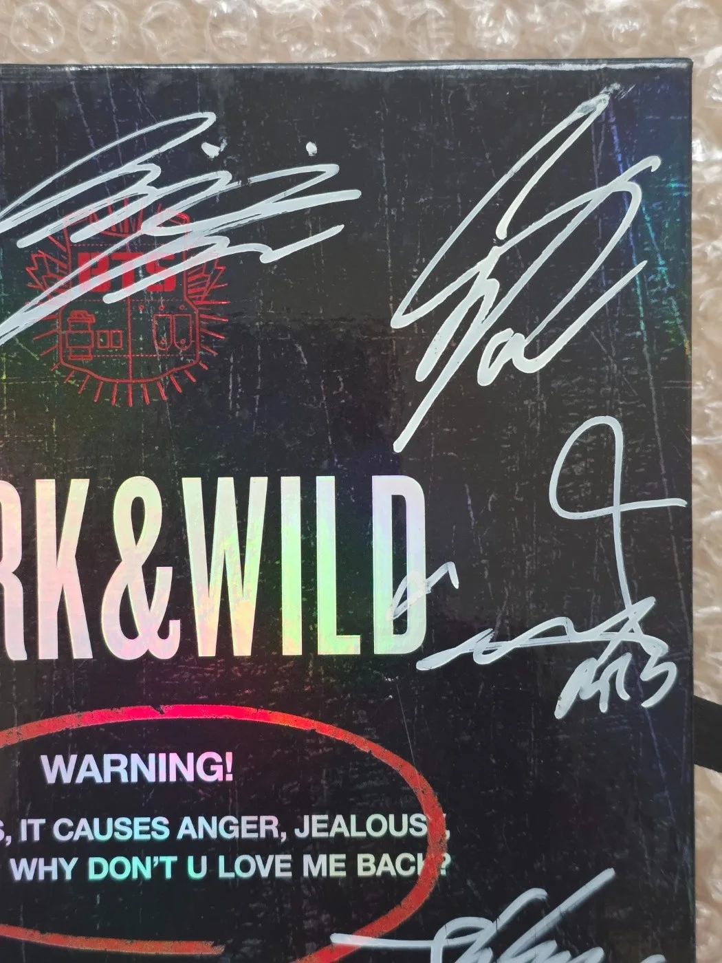 BTS BANGTAN BOYS Promo Dark & Wild Danger Album Autographed Hand Signed, изображение 4